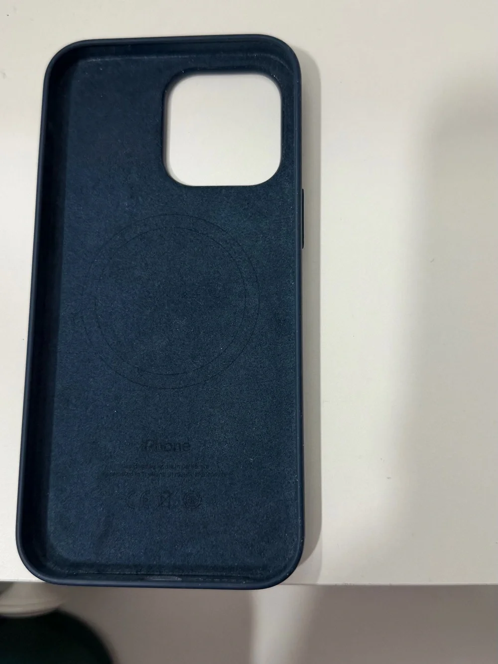 Apple Silicone iPhone Case - Navy Blue